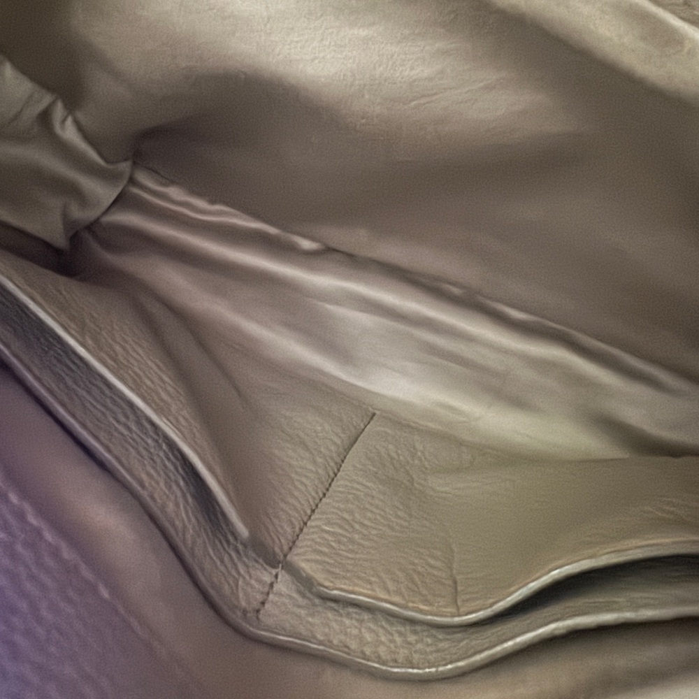 Miu Miu Gray Leather Shoulder Bag - Picture 9 of 12